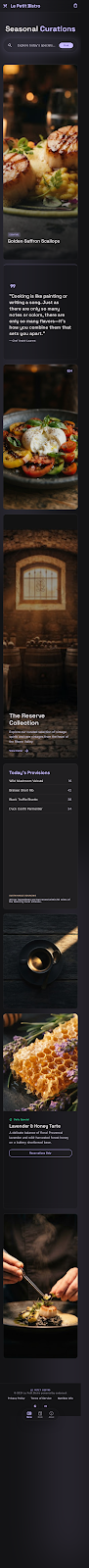 Masonry Mosaic restaurant menu template preview